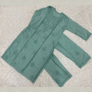 Designer Chanderi Plazo Set with Ghaspatti Work
