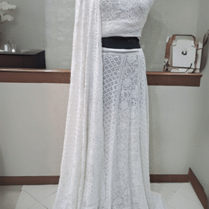 Designer Chikankari Lehenga with Intricate Embroidery