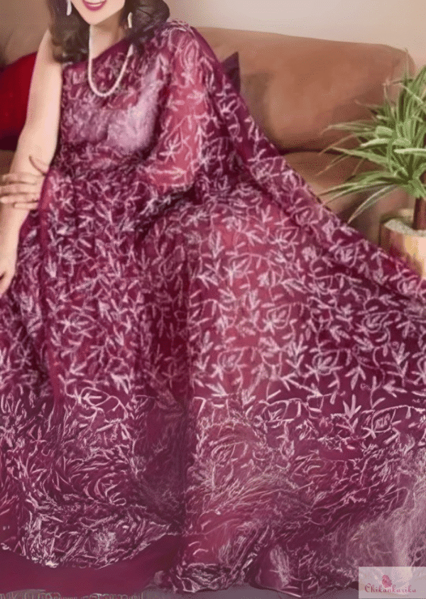 Traditional Tepchi Saree with Hand Embroidery - Image 15
