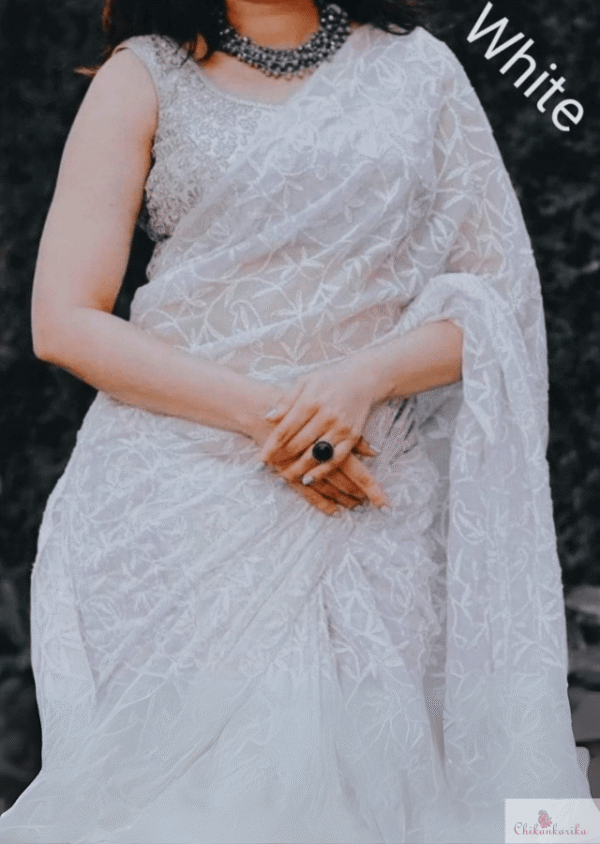 Traditional Tepchi Saree with Hand Embroidery - Image 16