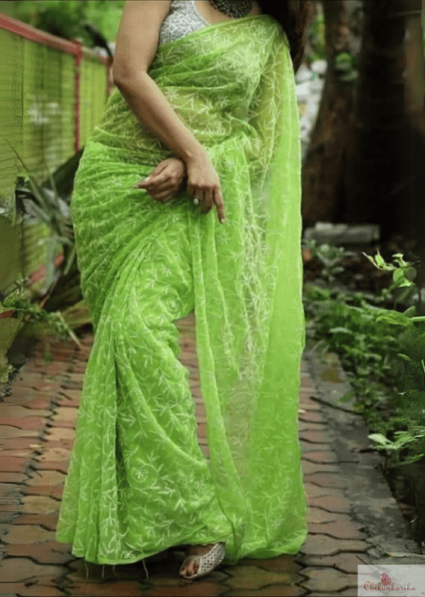 Traditional Tepchi Saree with Hand Embroidery - Image 7