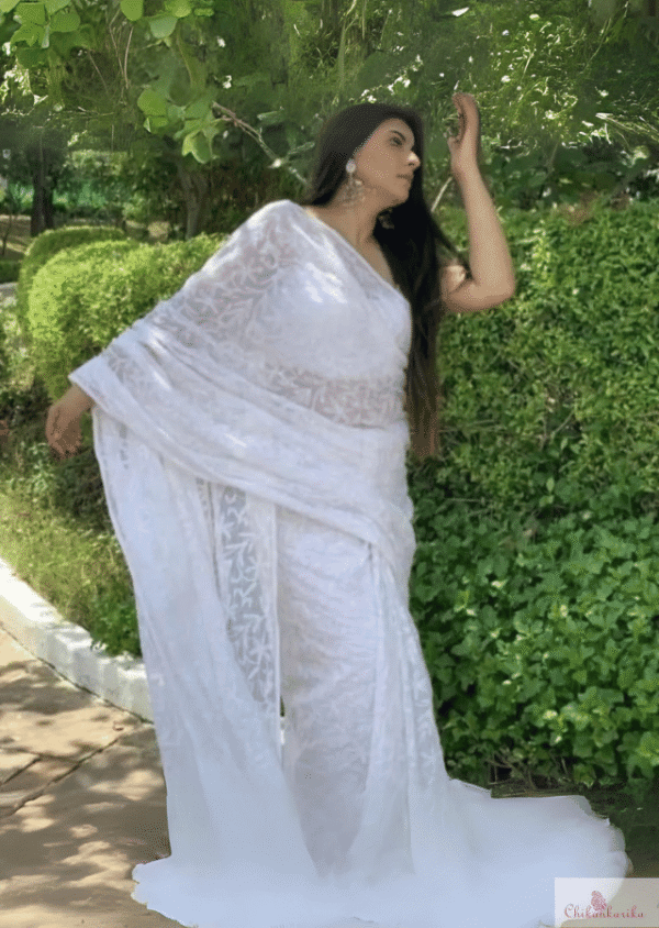 Traditional Tepchi Saree with Hand Embroidery - Image 8