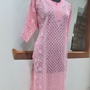 Light Chiffon Kurta with Soft Cotton Inner
