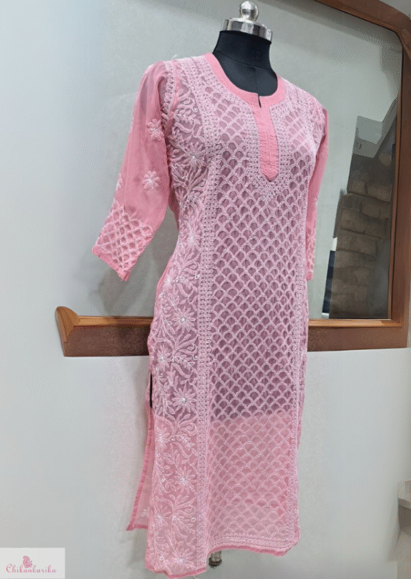 Light Chiffon Kurta with Soft Cotton Inner